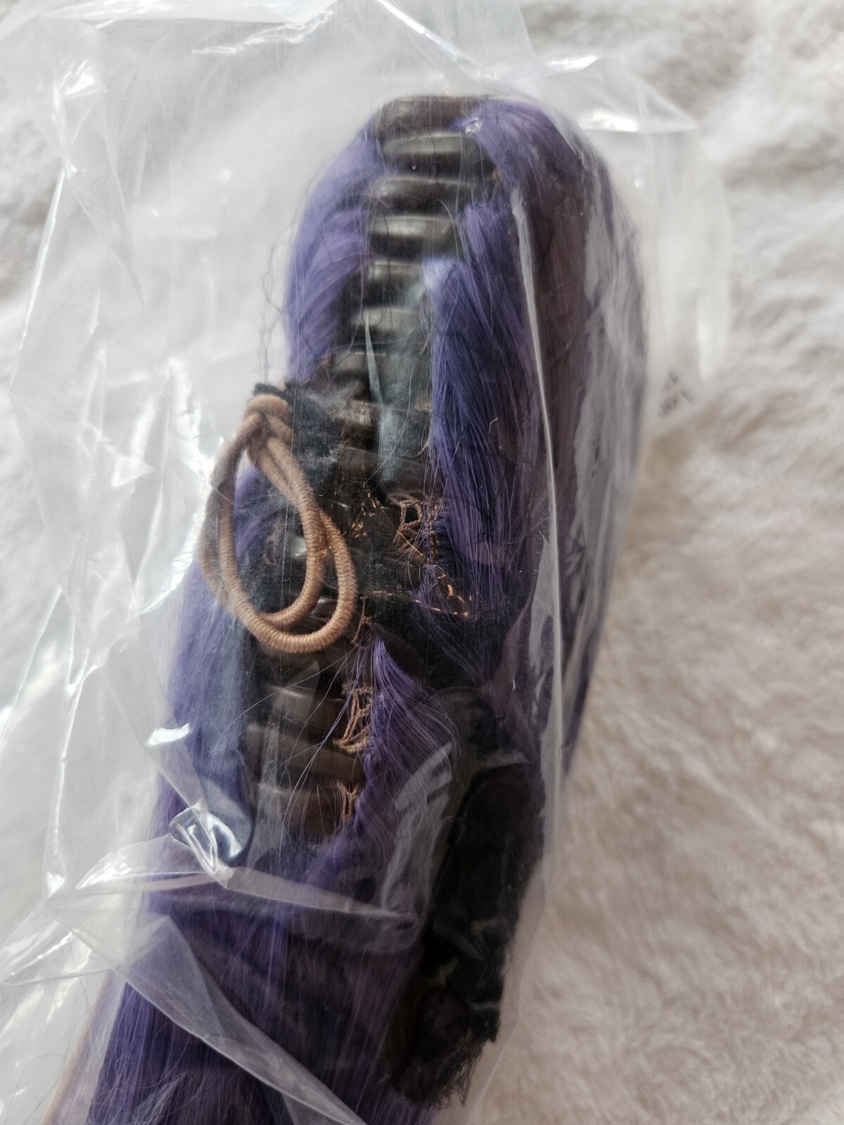 Wig Clip Violet Purple Silky 40 Inches Straight Cosplay Arda Costume NEW