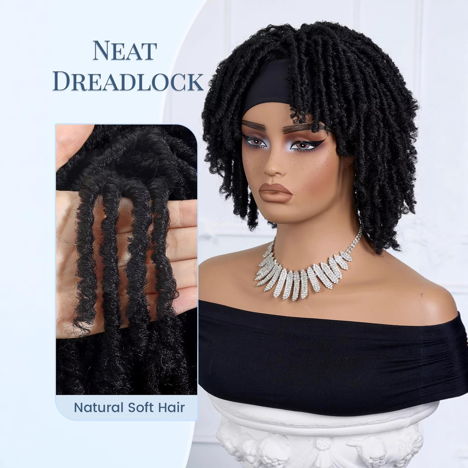 Afro Spring Curl Hollow Out Ice Silk Synthetic Full Wig Heat Resistant for Women
