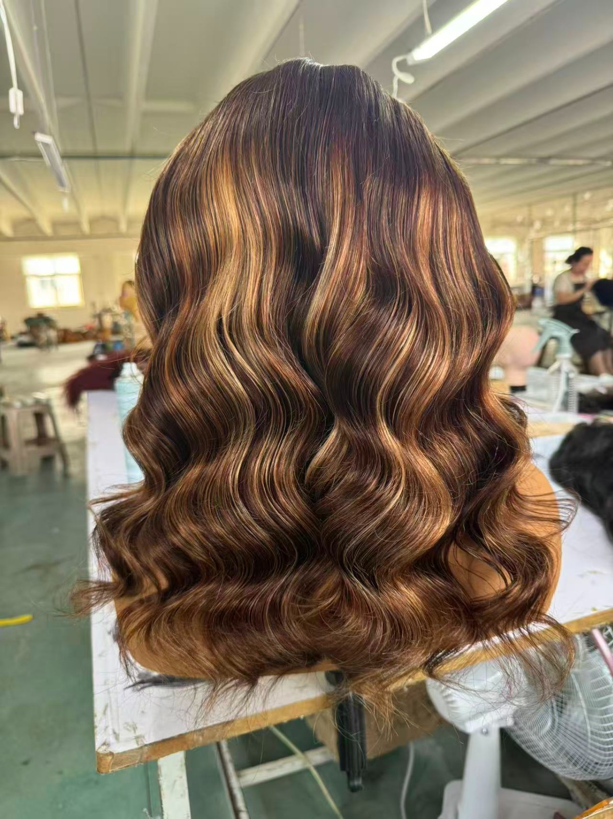 6*9 16in loose body wave hd highlights color wig 200% density 100% Human Hair