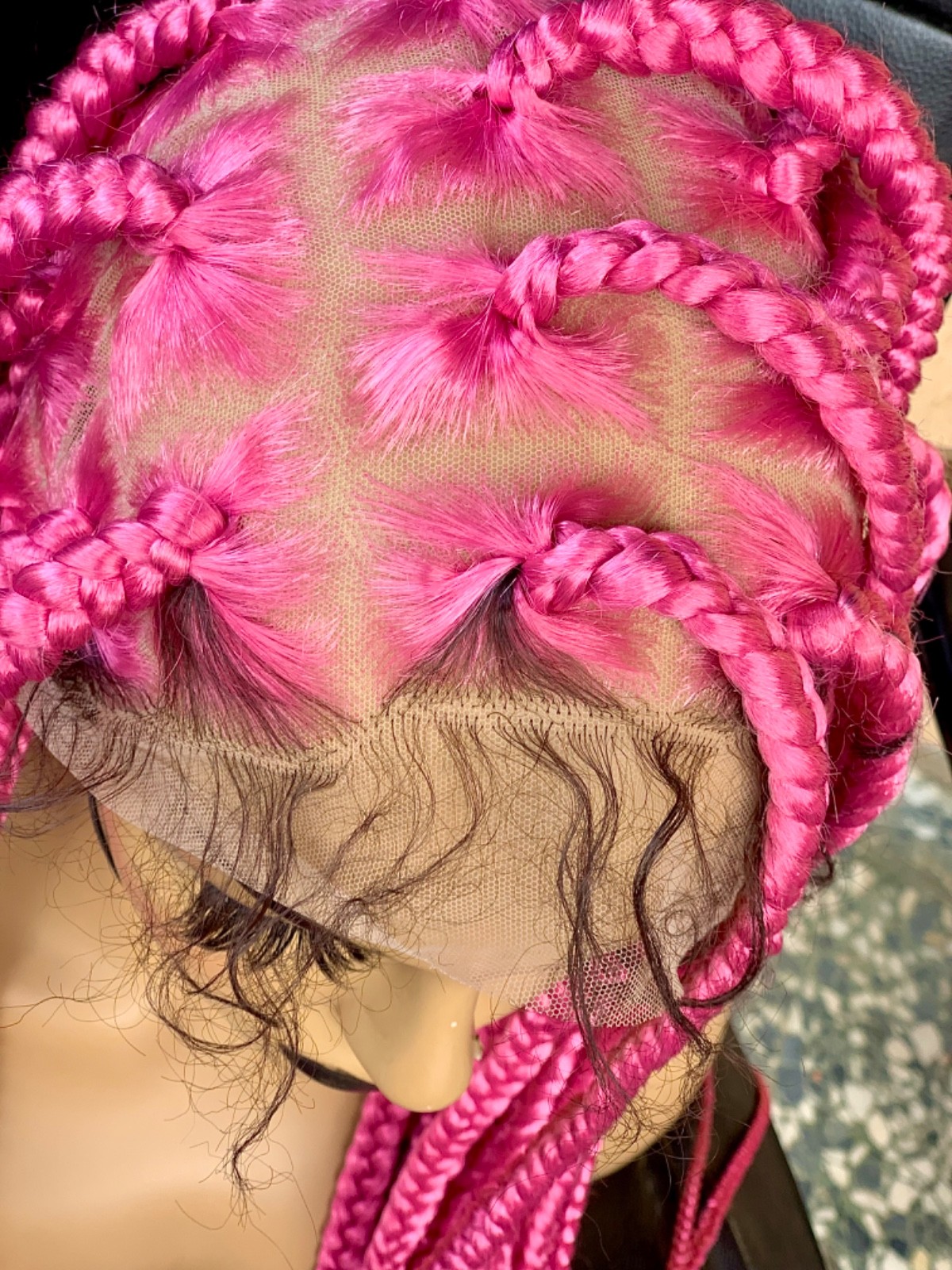 full lace braided wigs for black womens hairstyles lace front Knotless braids