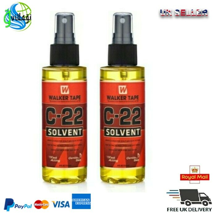 Walker Tape C-22 Solvent Great Cleaner for Scalp & Hair Systems 4oz (118ml)