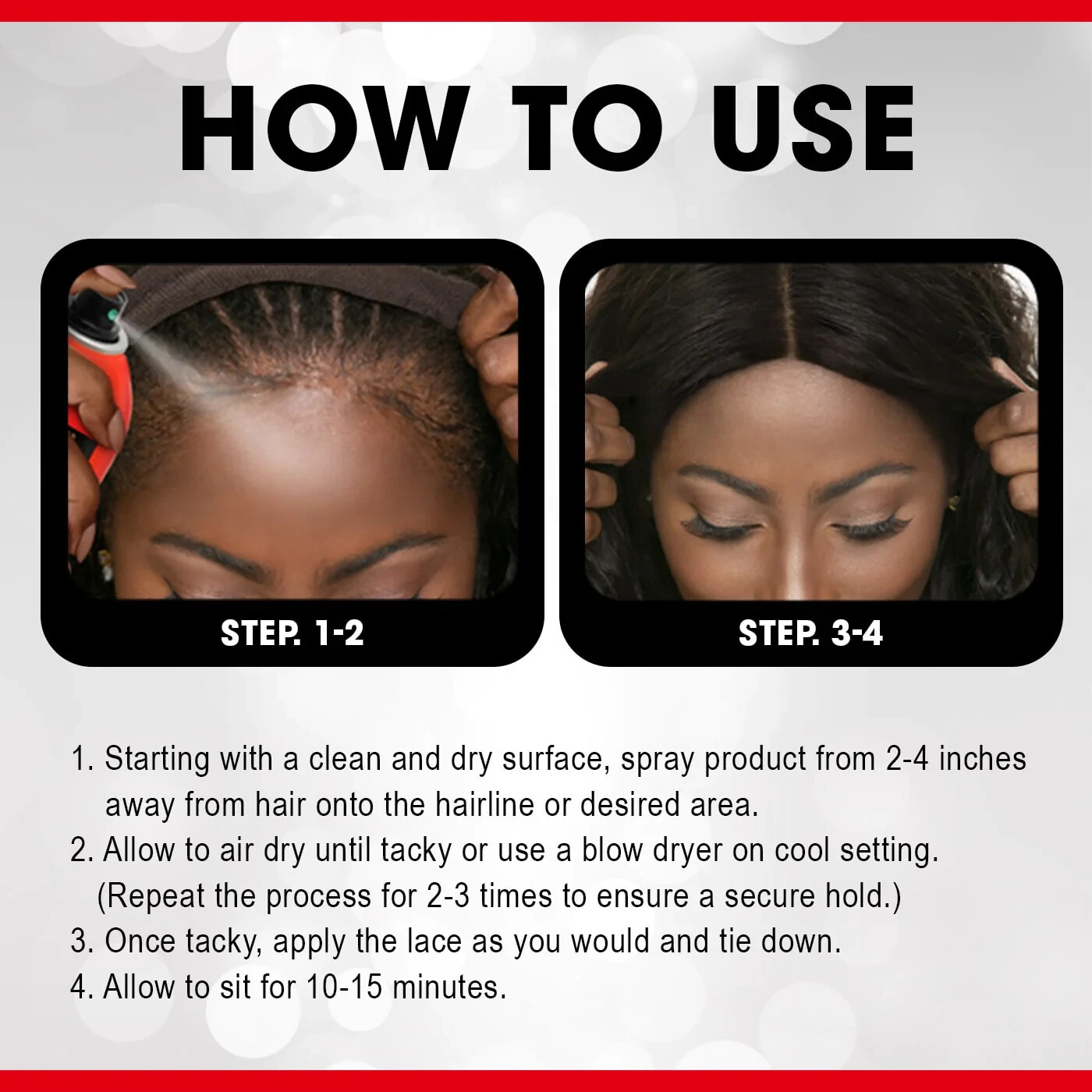 EBIN Wonder Lace Bond Wig Adhesive Spray Extreme Firm Hold Active