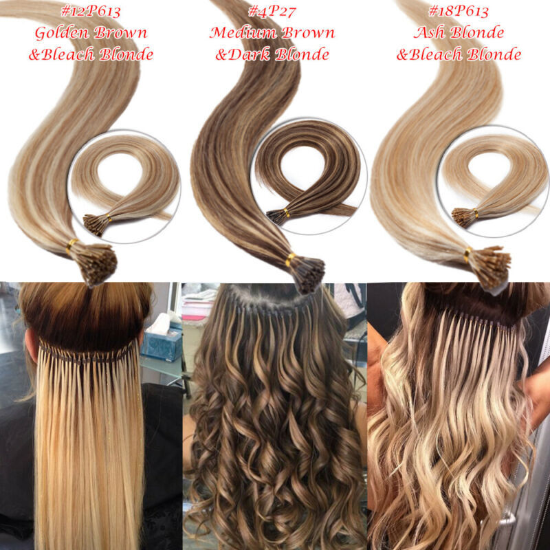 200 Strands I Tip Stick Pre-bonded Keratin 100% Remy Human Hair Extensions THICK
