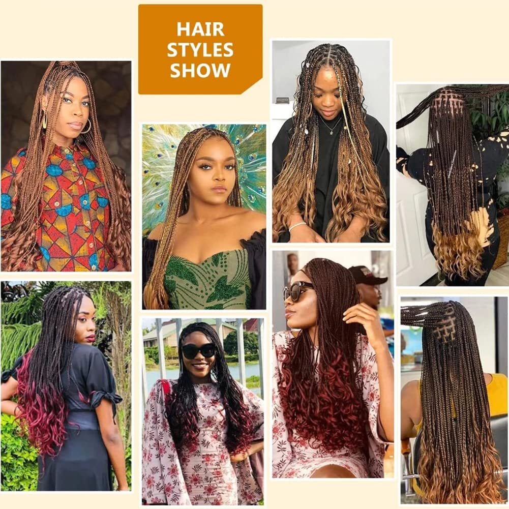 French Curl Braiding Hair 8 packs 22 Inch Spanish Curly Braiding Hair 75g/pack