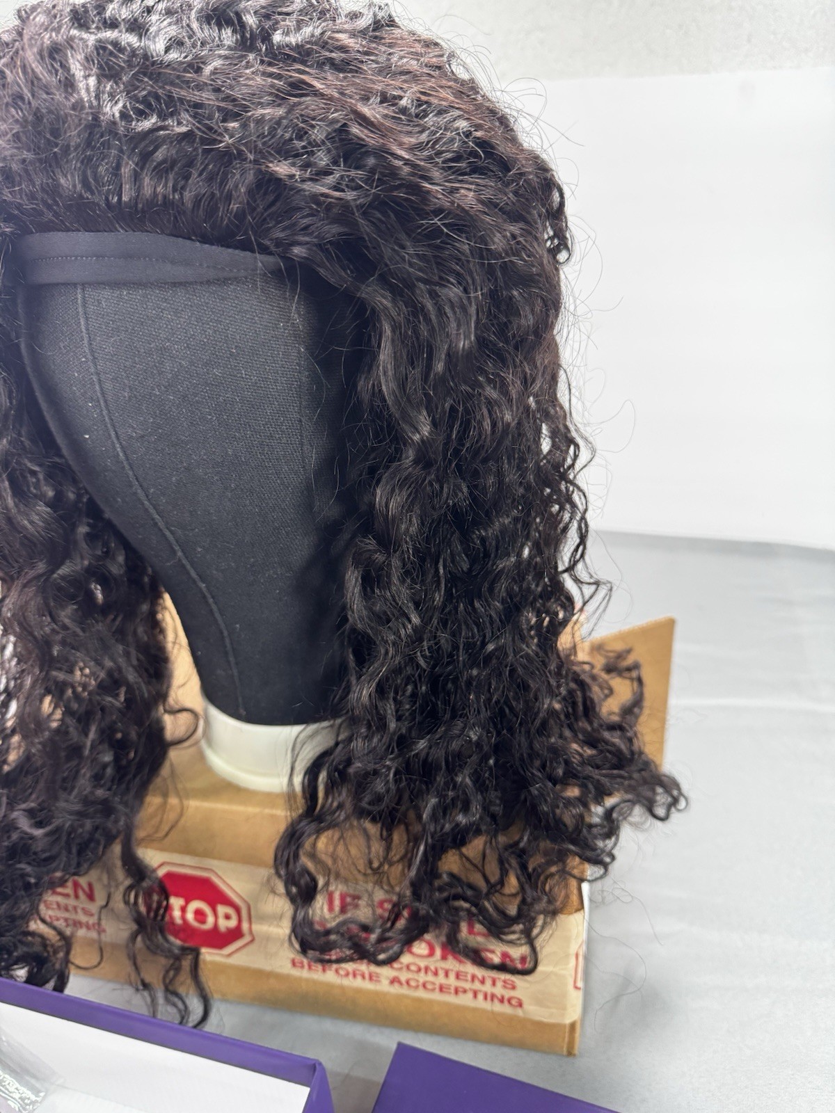 LUVME HAIR HD Lace All-Day Comfort Messy Curly Wig PartingMax Headband With Box