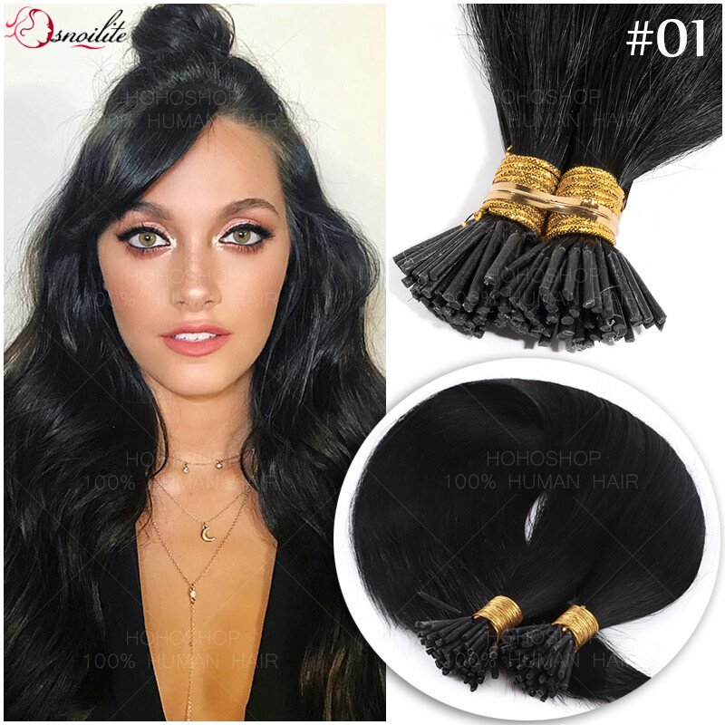 200S I-Tip Stick 100% Remy Human Hair Extensions Micro Ring Nano Pre Bonded Bead