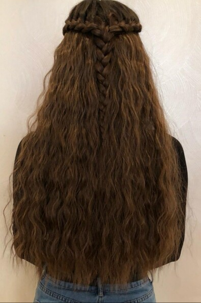 Long Wavy Deluxe Natural Looking Synthetic Hair Extension Clip In + Free Gift