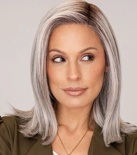 Rene of Paris Wig DAVINA Color: SALT & PEPPER NEW, NEVER WORN