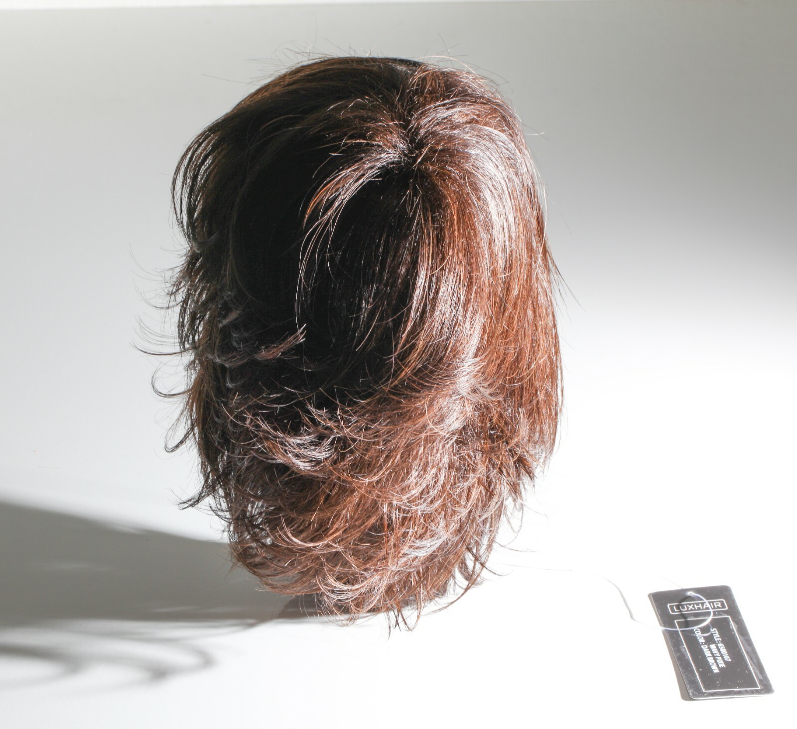 Wavy Pixie Dark Brown Luxhair Wig Keralon Synthetic Fiber