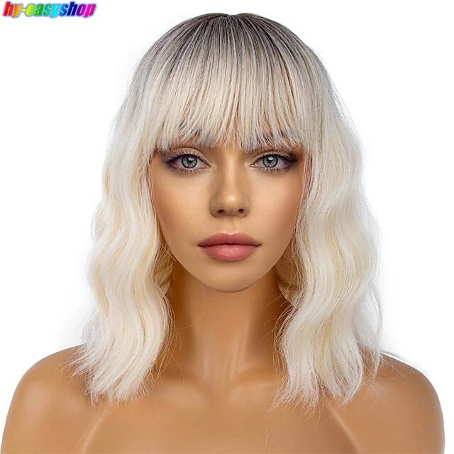 13 Colors Wigs Short Wave Curly Synthetic Hair For Women Party Cosplay Costume
