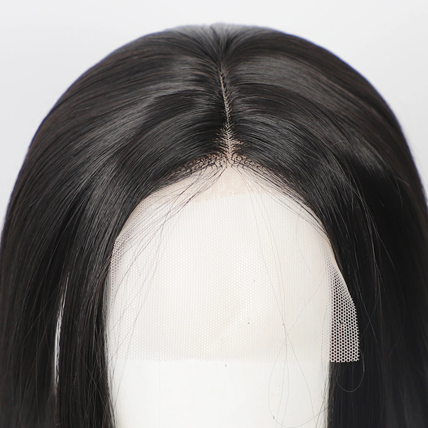 100Cm Long Straight Universal Hand Hooked Lace Front Wig Synthetic Hair Wig for