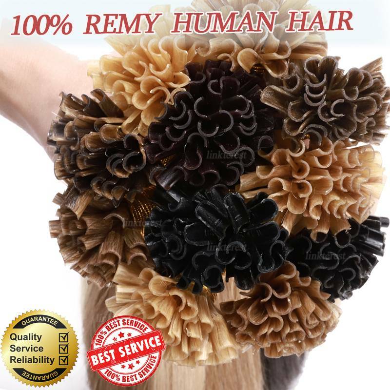 AAAAA Indian Keratin 1g/s Nail U Tip Per Bonded Real Remy Human Hair Extensions