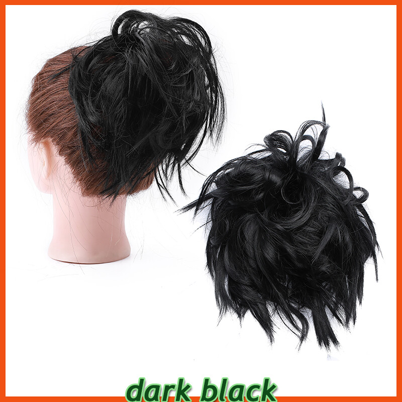 Extra Thick Messy Bun Hairpiece Scrunchie As Human Hair Extension Real Ponytails