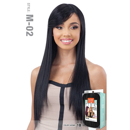 Straight with Swoop bang style wig in special colors-M-02