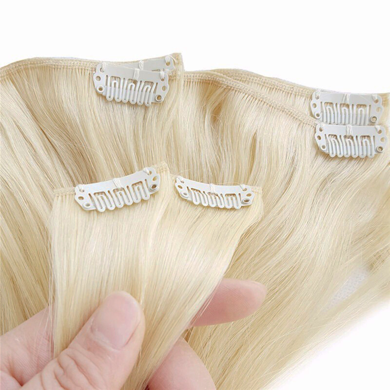 Best 100% Real Clip in Remy Human Hair Extensions Full Head Long Medium Short US