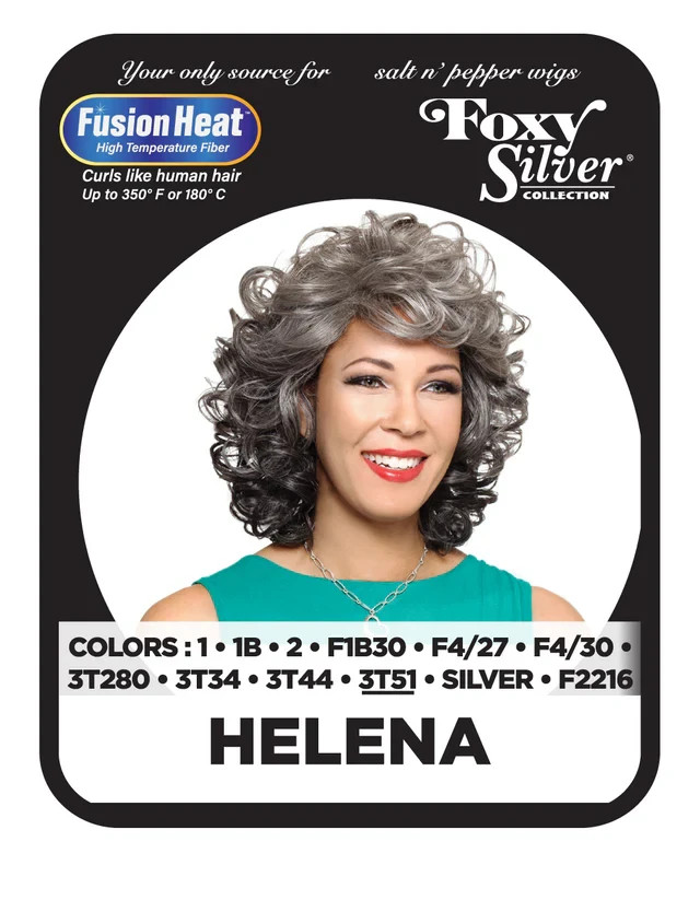 Foxy Silver HELENA Wig, Stylish and Natural-Looking Synthetic Wig