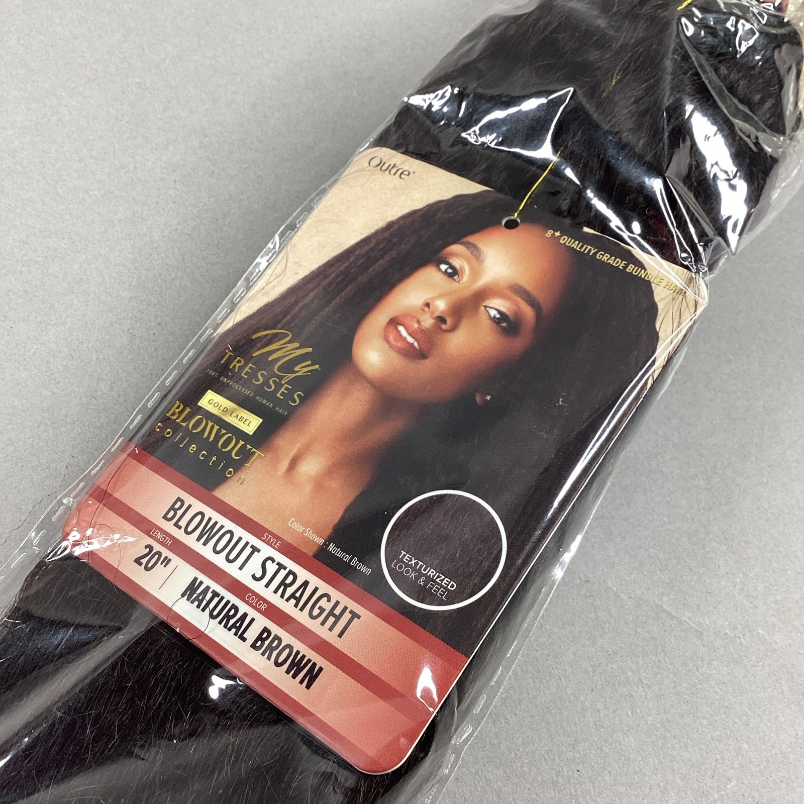 Blowout Straight 20” Natural Brown 100% Unprocessed Human Hair Extensions