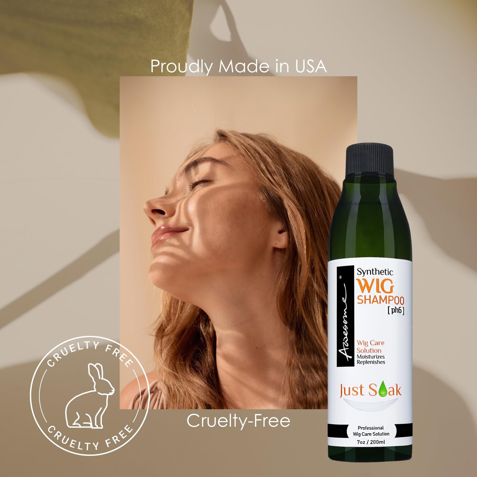 Synthetic Wig Shampoo, pH6, Detangle and Anti-Frizz, Adds Body & Volume, Hydr…