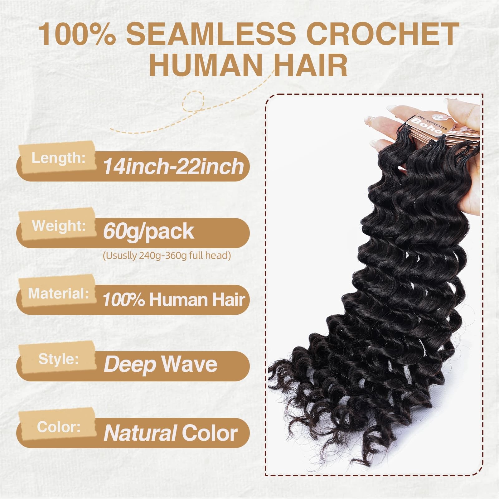 Dressmaker Human Crochet Hair For Black Women 14 Inch Feather Human Hair