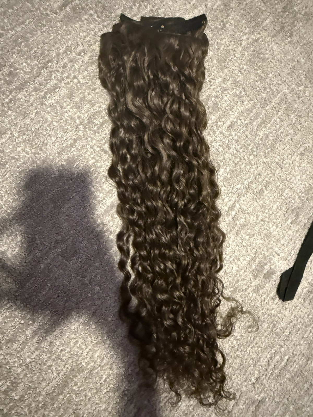 Bebonia Curly Dark Ash Brown Clip-In Hair Extensions 22in 110g Spiral