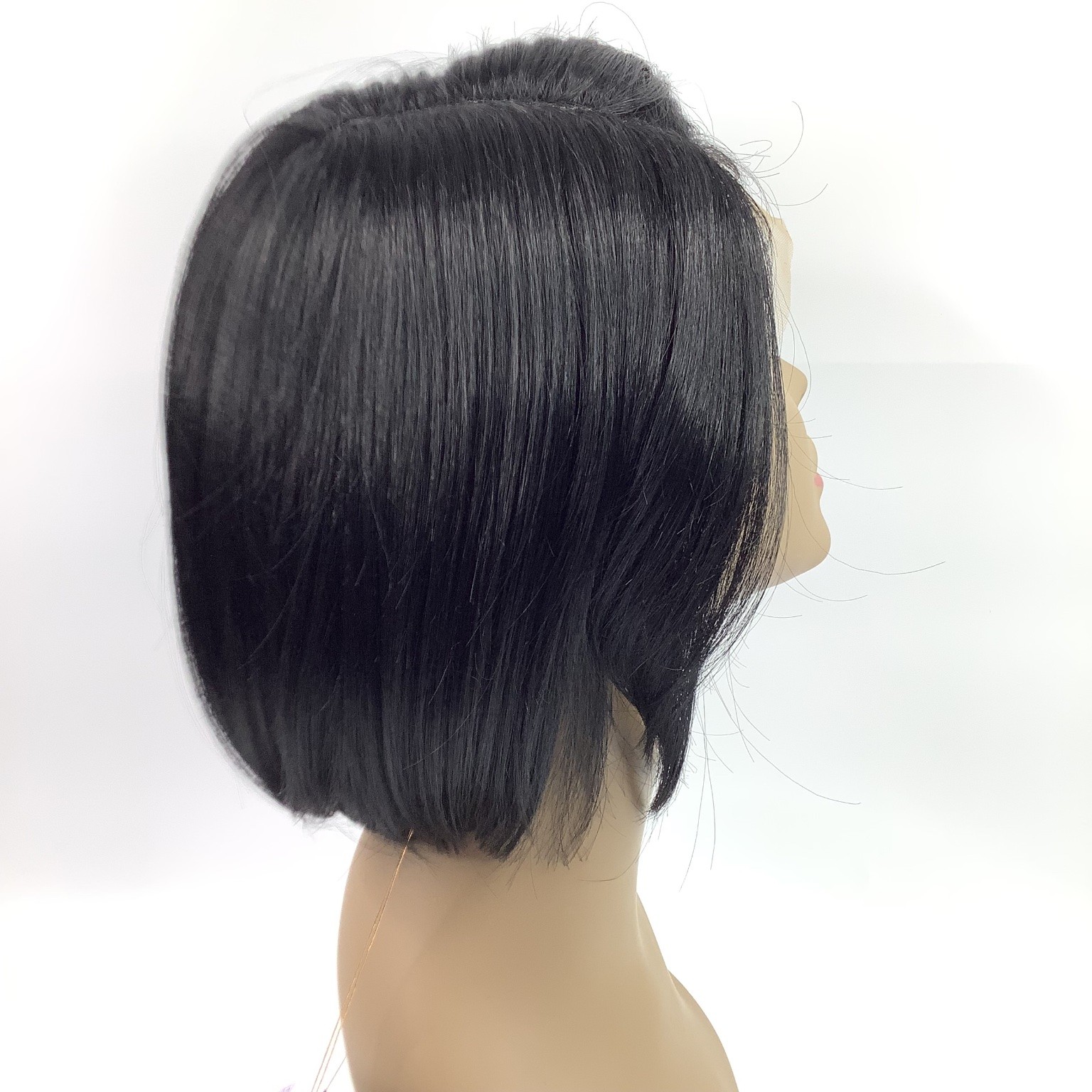 Outre Lace Front Wig Mandi 10″ Color 1 Heat Resistant Fiber HD Lace