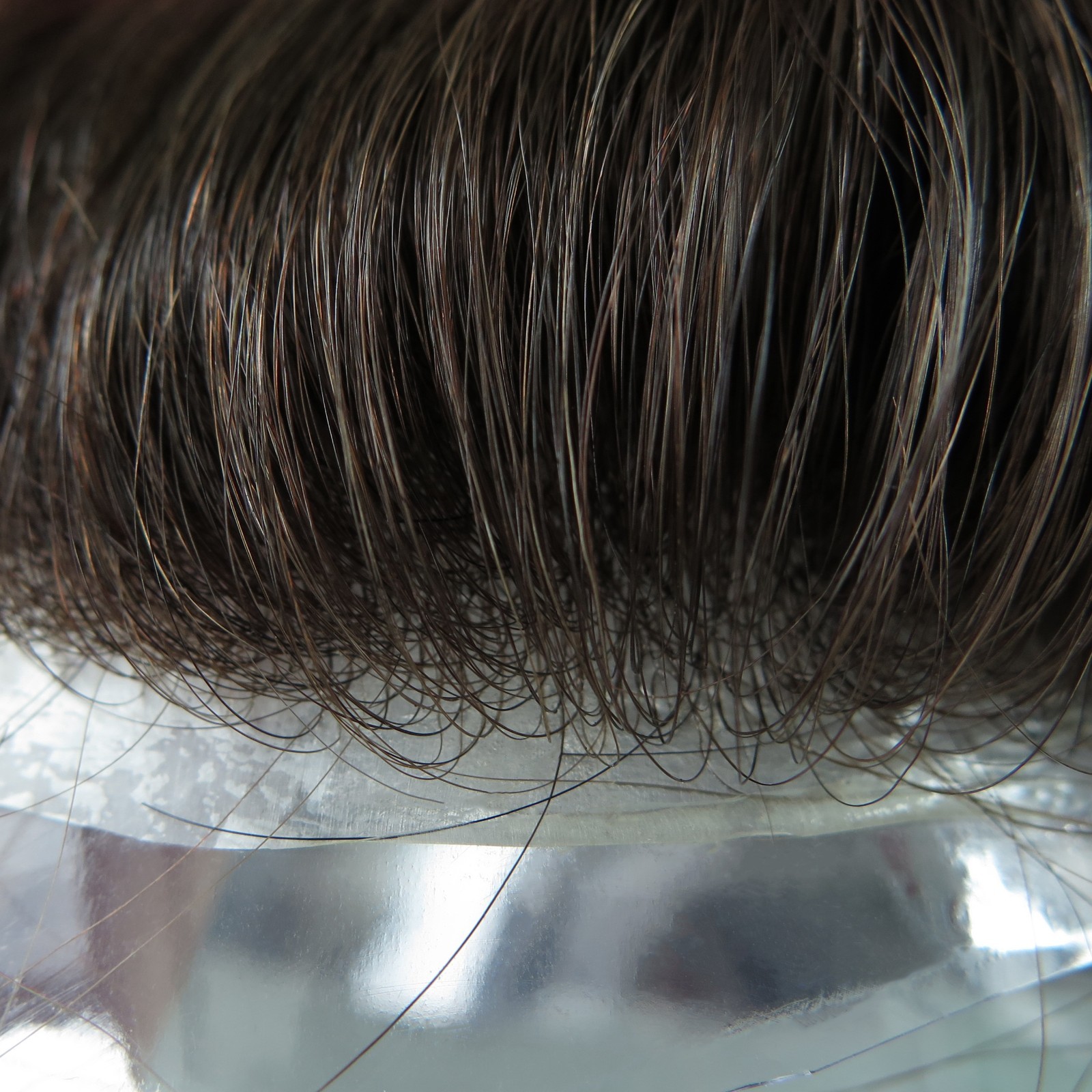 Toupee for Men Human Hair Replacement System 0.05mm Thin Skin BIO Hairpieces #3