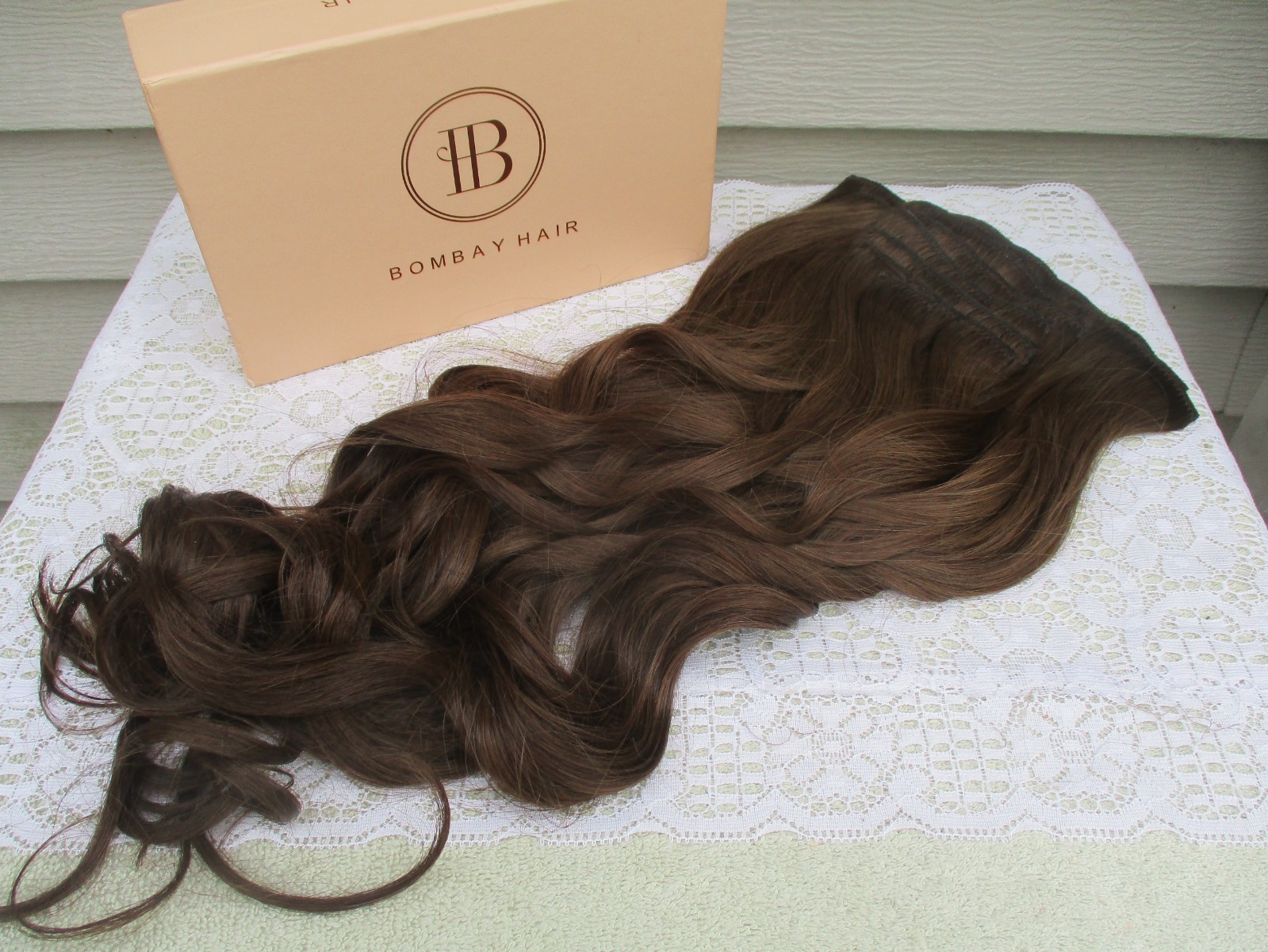 BOMBAY HAIR Clip In EXTENSIONS 20″ 175 Grams REMY HUMAN HAIR 10 Pc Set BROWN