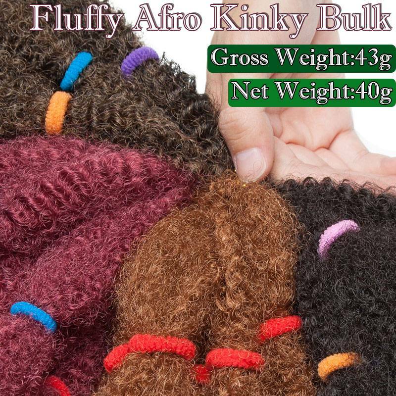 3Bundles Afro Kinky Curly Braids Kinky Bulk For Braiding Hair Extension As Human