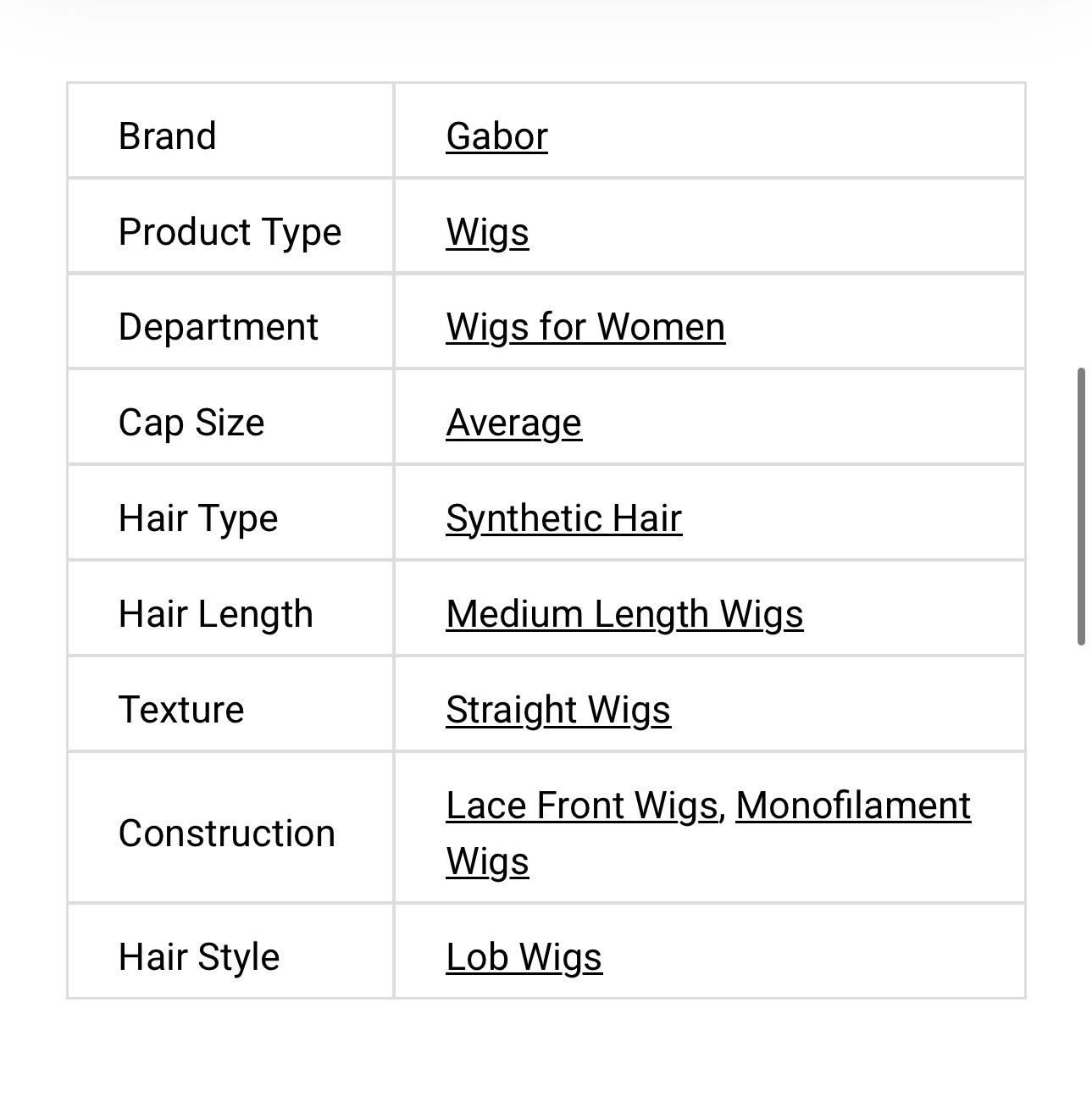 “UNSPOKEN” by Gabor GL 14-16 Honey Toast w/ Lace Front Mono Part Reg. $357. ❤️