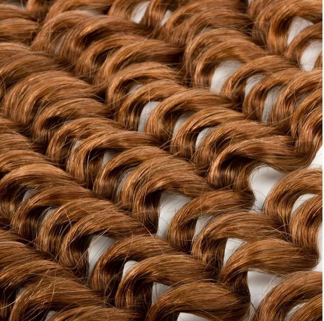 Curly WavyPre Bonded Keratin Fusion Keratin K Tip Human Hair Extensions 100S 70g