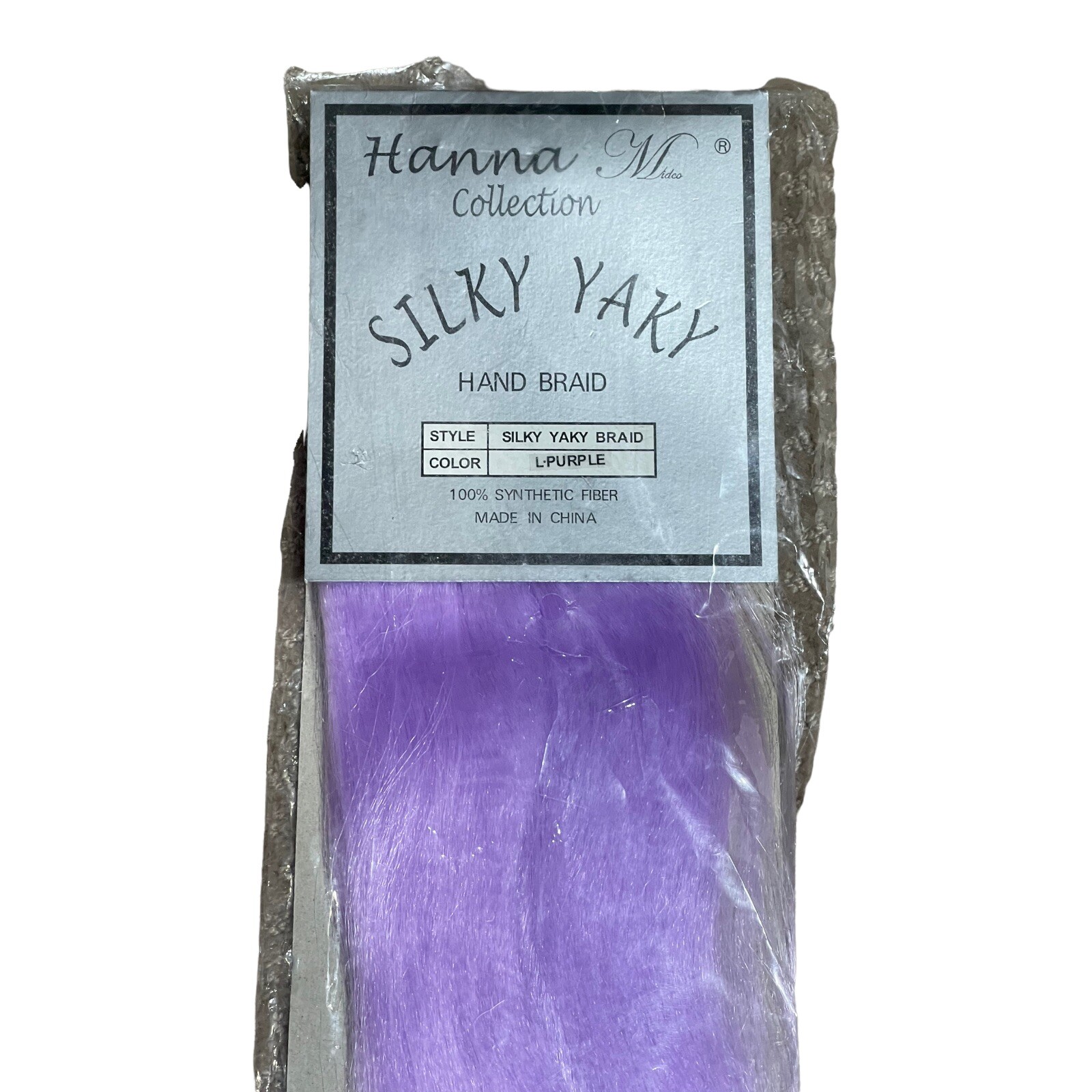 SILKY Yaky Braid 100% Synthetic Fiber In Light Purple Lavender