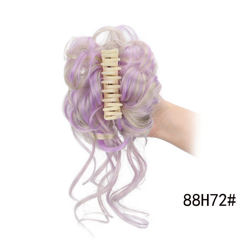 Hair Claw Clip Short Ponytail Hair Extensions DIY Bendable Metals Messy Bun