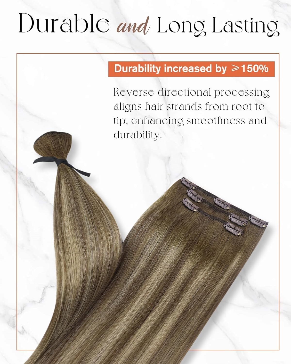 Sunny Hair CLIP-IN 12″ Auburn Brown Human Hair Extensions – CP 3-8-22