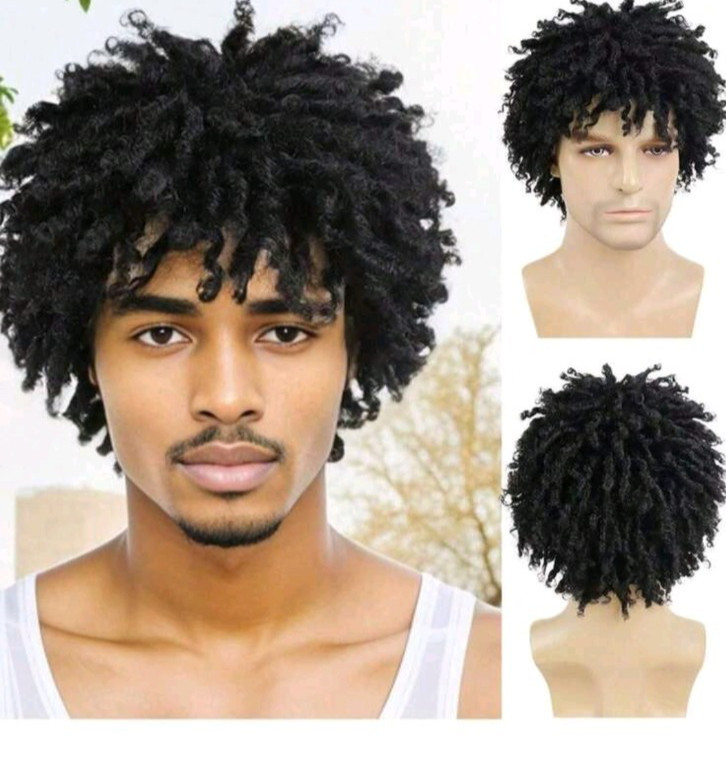 Short Dreadlock Wig For And Men Afro Faux Locs Dreads Wig Heat Resistant Short B