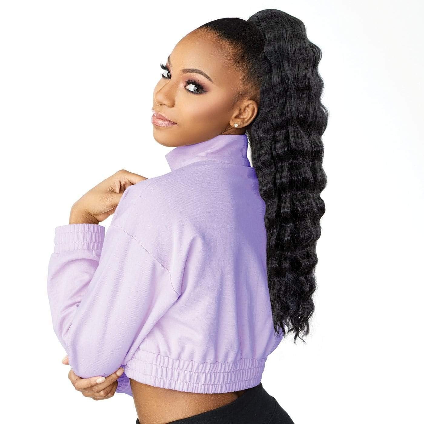 Transform Your Look: Instant Updown Curly Halfwig and Pony Tail Wrap T2/30