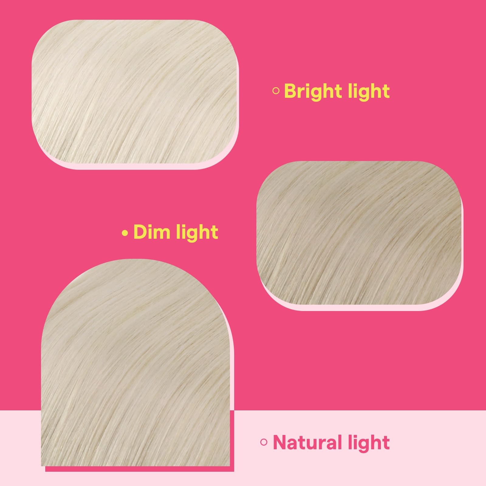 Ve Sunny Platinum Blonde Tape In Hair Extensions Easy To Maintain Remy Real