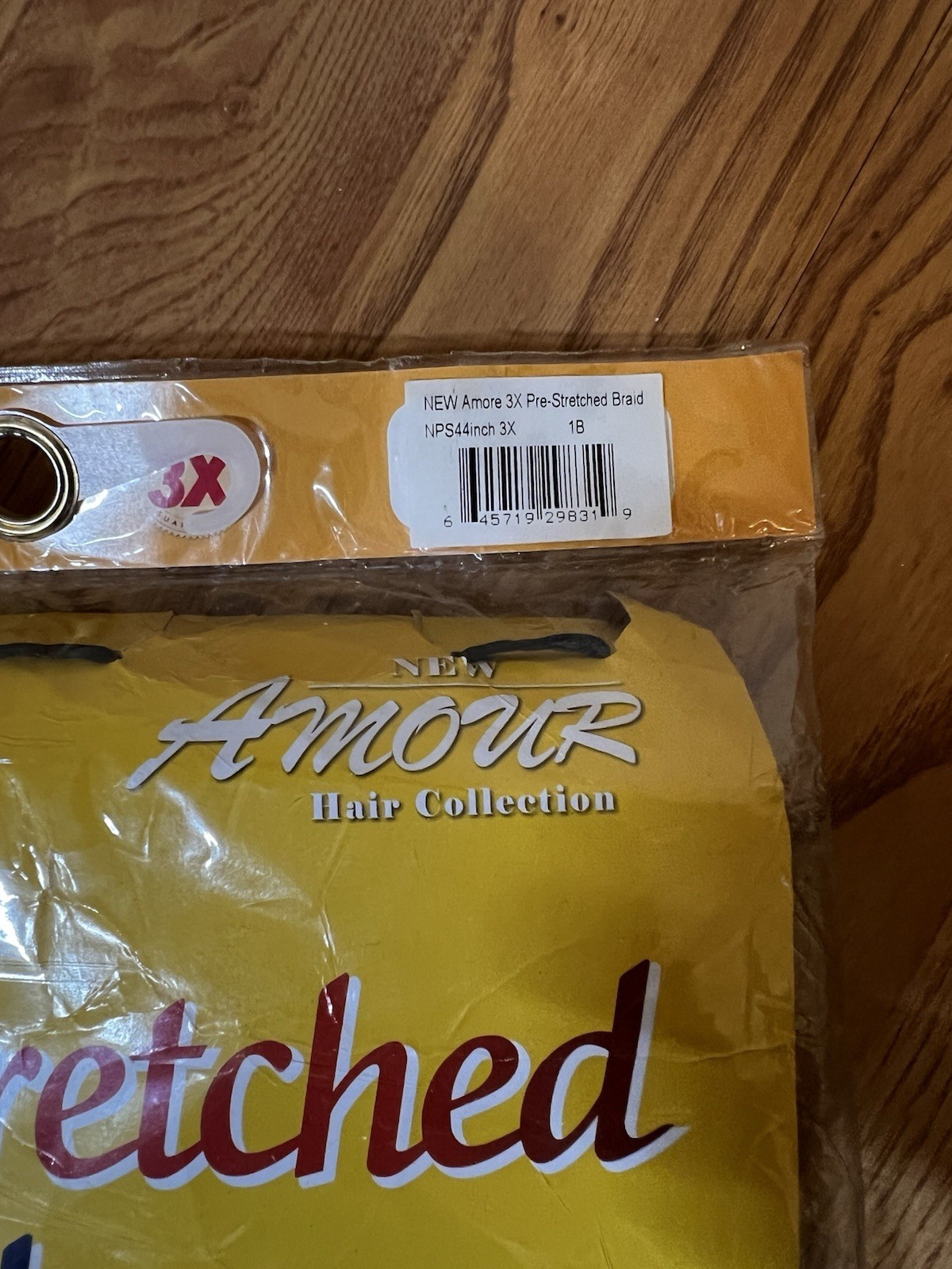 Set of 3 Amour Pre Stretched Braids 44 Inch 1B 3Pack AfroTex Antibacterial