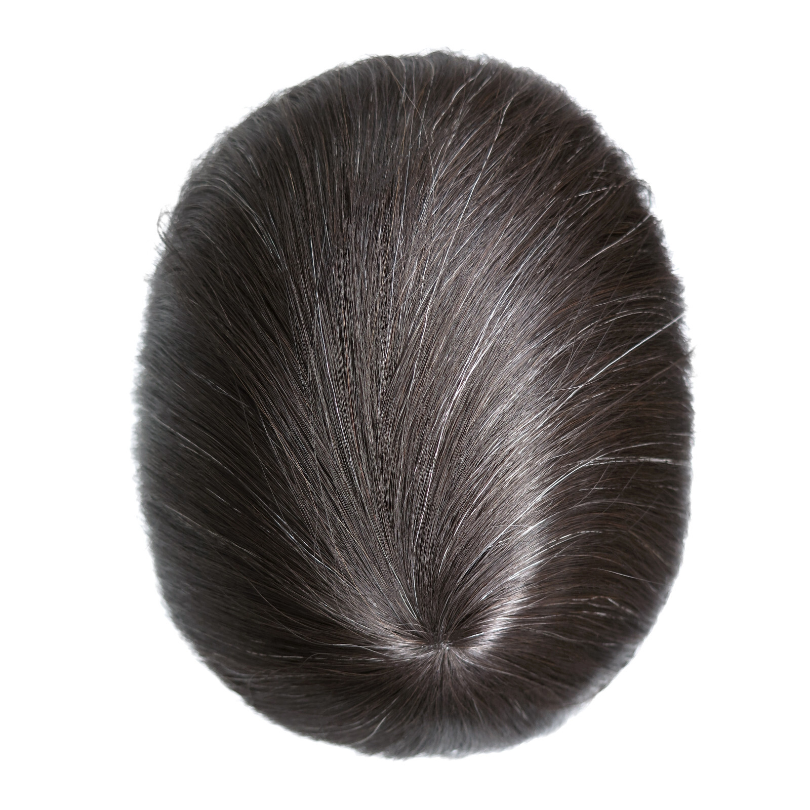 Real European Hair Replacement Toupee Injection Skin Virgin Grey Hair Hairpiece