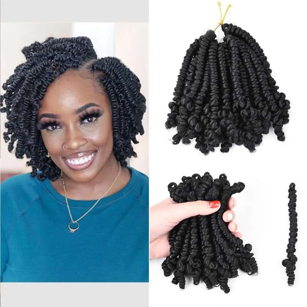 Passion Spring Twist Crochet Hair Pretwisted Pre Looped Braids Hair Extensions