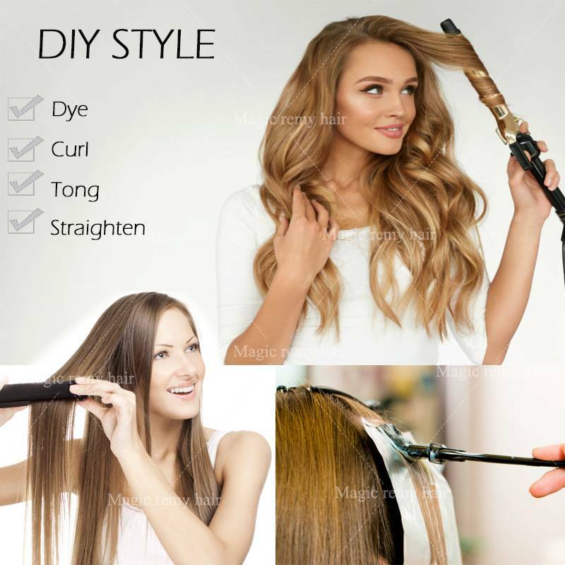 300S THICK Russian Human Remy Loop Micro Ring Tips Beads Hair Extensions Blonde