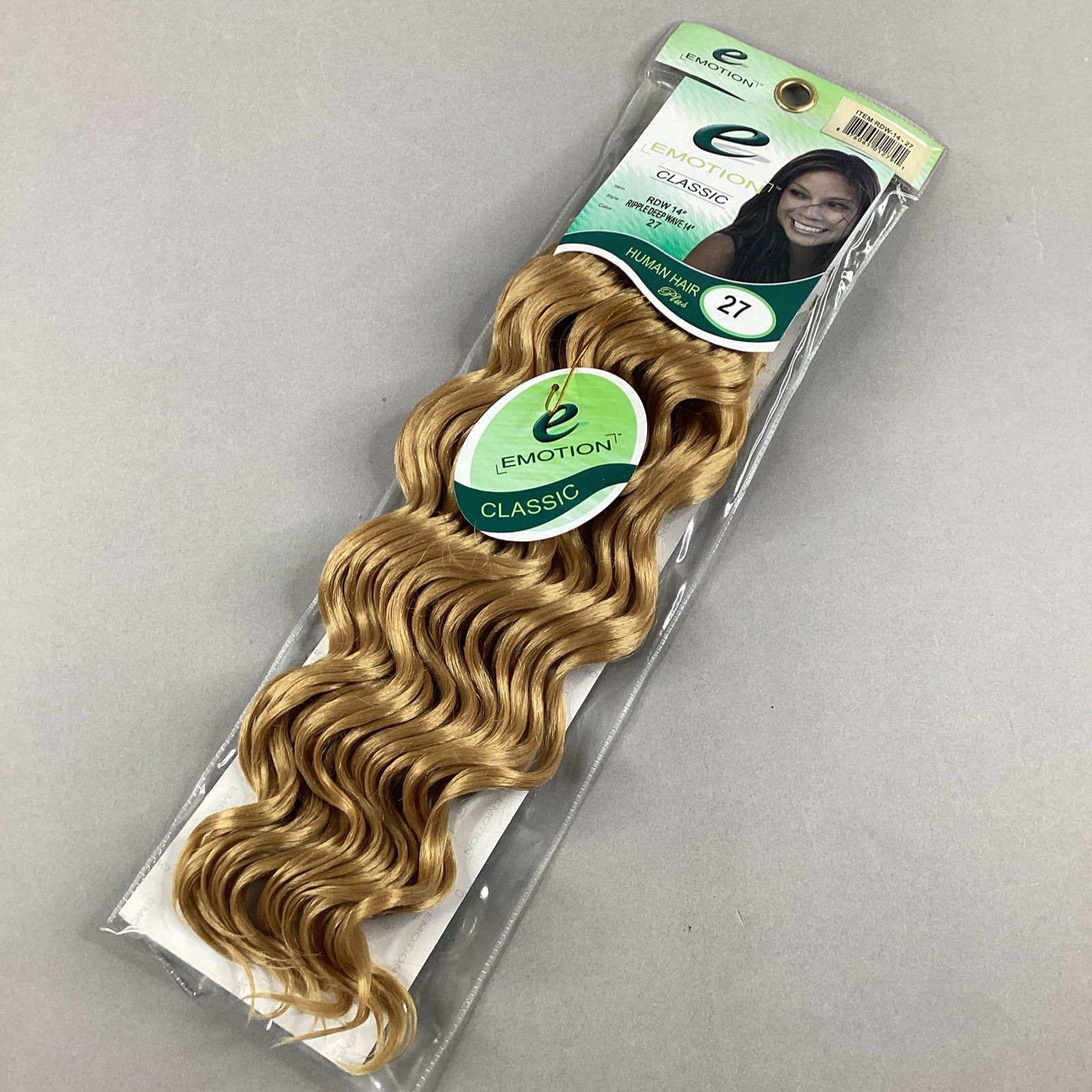 14″ Ripple Deep Wave #27 Honey Blonde Blended Hair Extensions Track Emotion