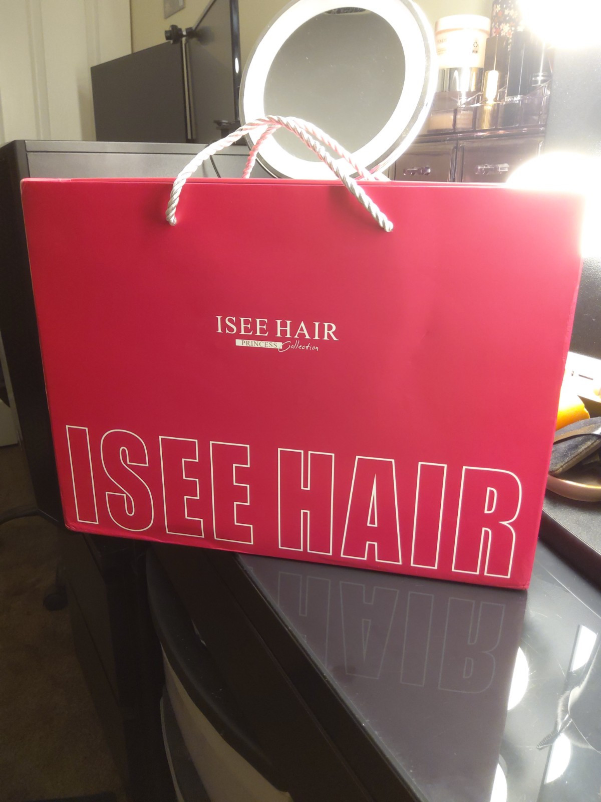 ISee M-Cap Wear Go 9×6 Silky Straight Glueless Wig 20 Inches W/accessories
