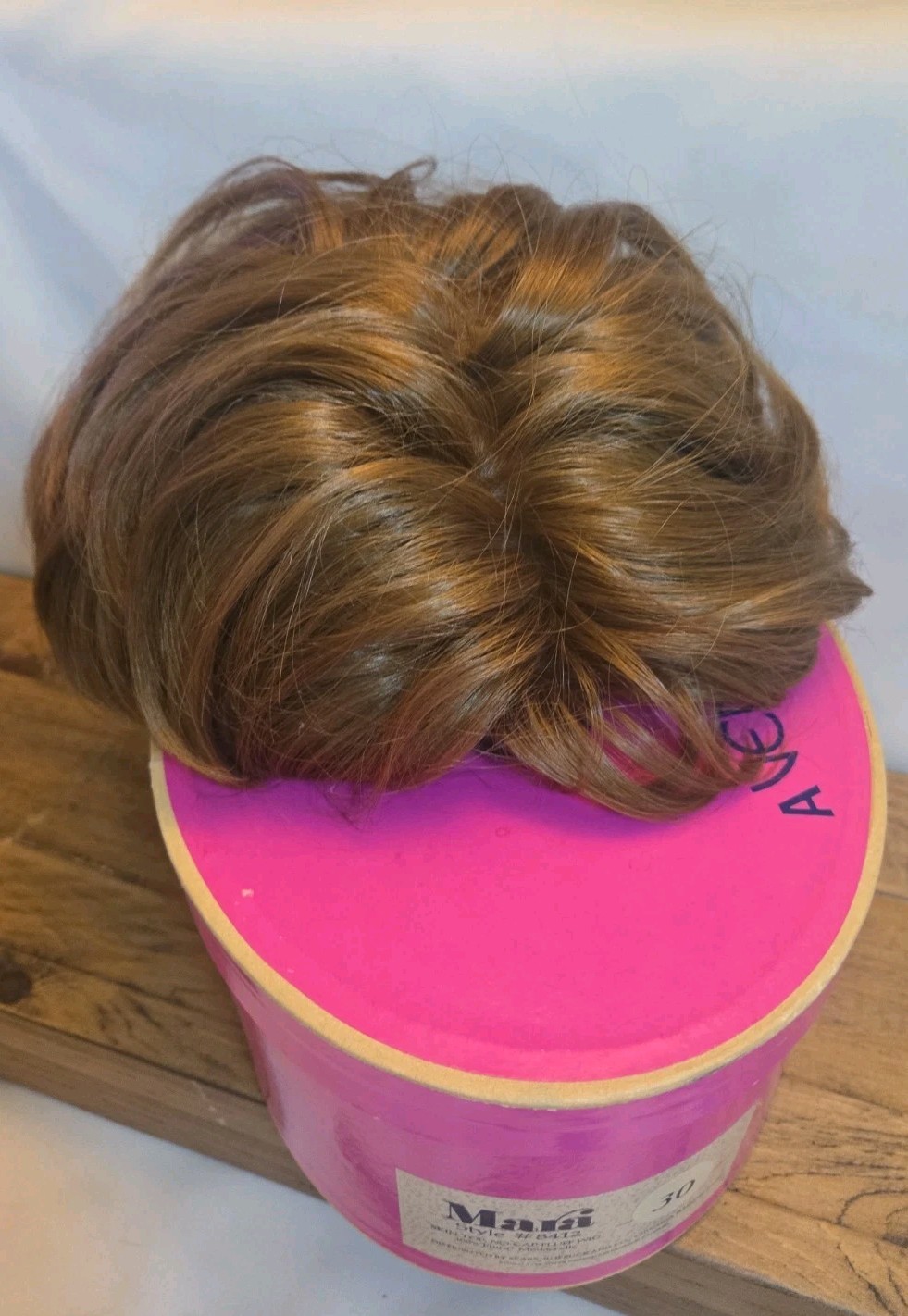 Vintage Sears A Vent-A-Lite Wig And Box With Original Paperwork