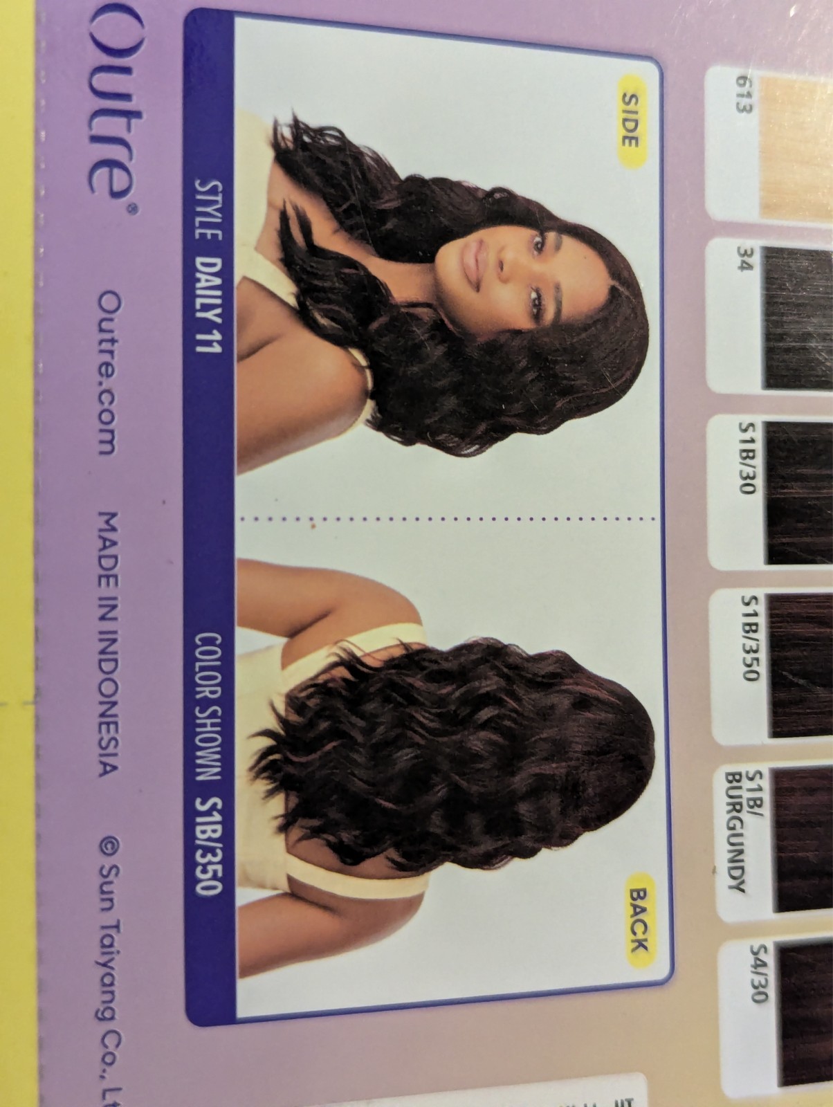 Outre The Daily Wig 18″ Style & Dash Wavy Daily 11 (S1B/350) Brown Red Highlight