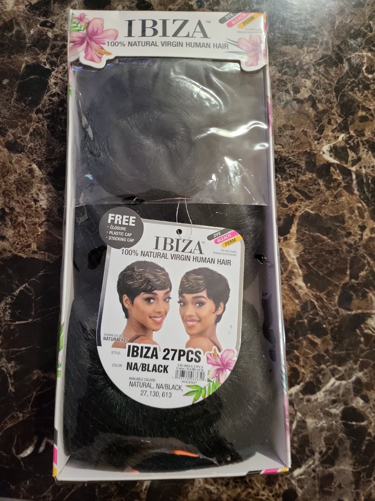 Shake N Go Ibiza 100% Virgin Human Hair 27 Pieces Natural Black