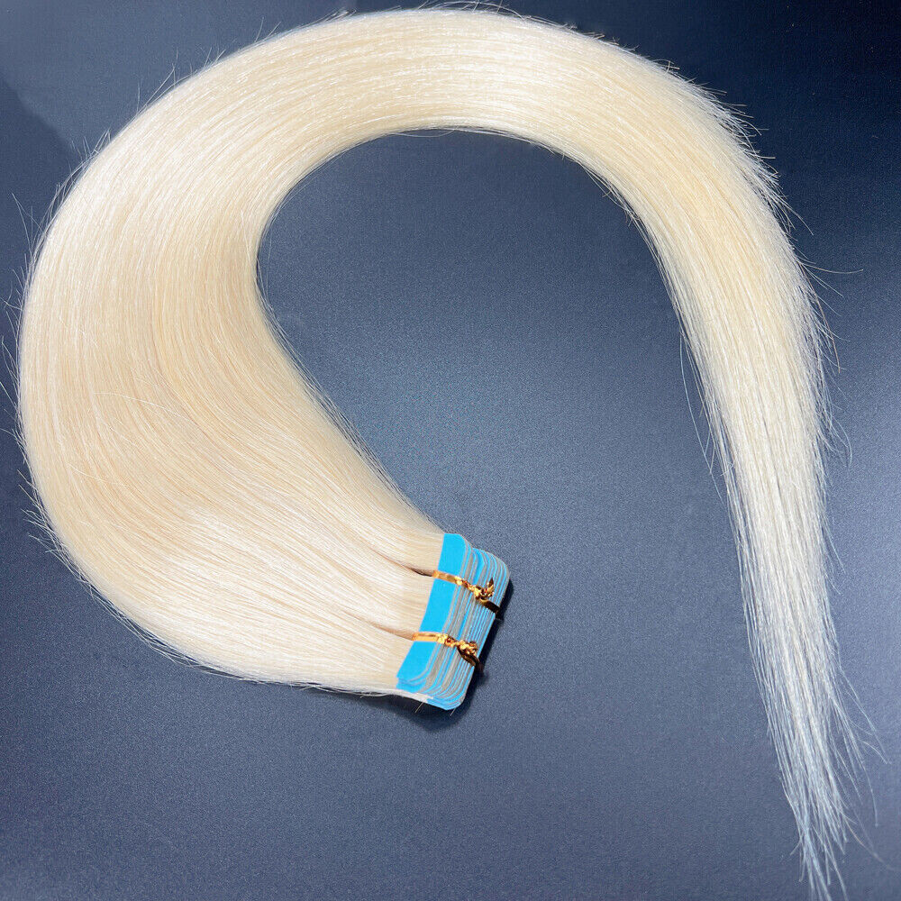 Tape in Hair Extensions Human Hair Invisible Glue PU Skin Weft Premium Remy Hair
