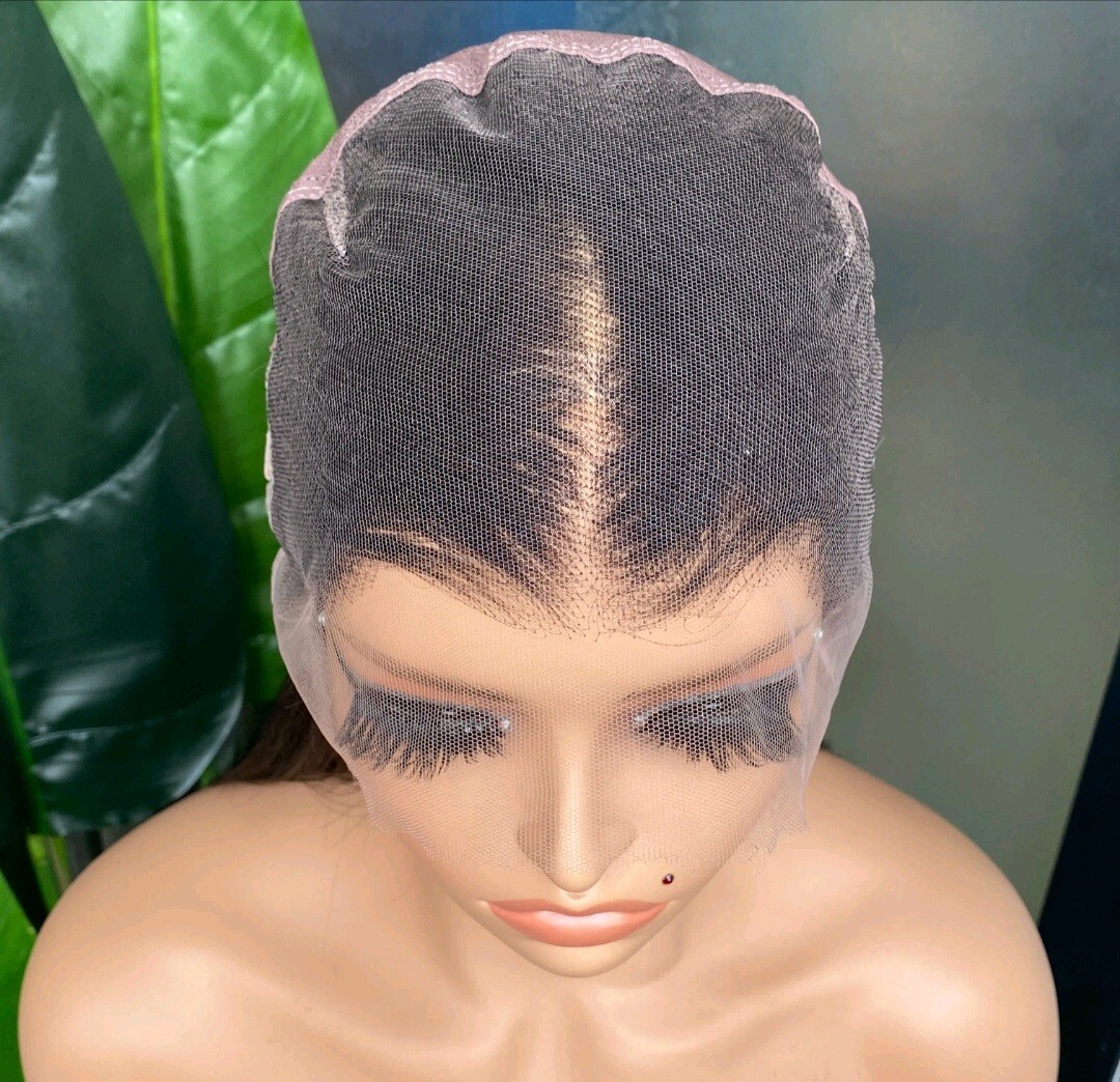 12A 22INCH RAW PERUVIAN GLUELESS FULL HD LACE WIG 180% DENSITY SILKY STRAIGHT 1B