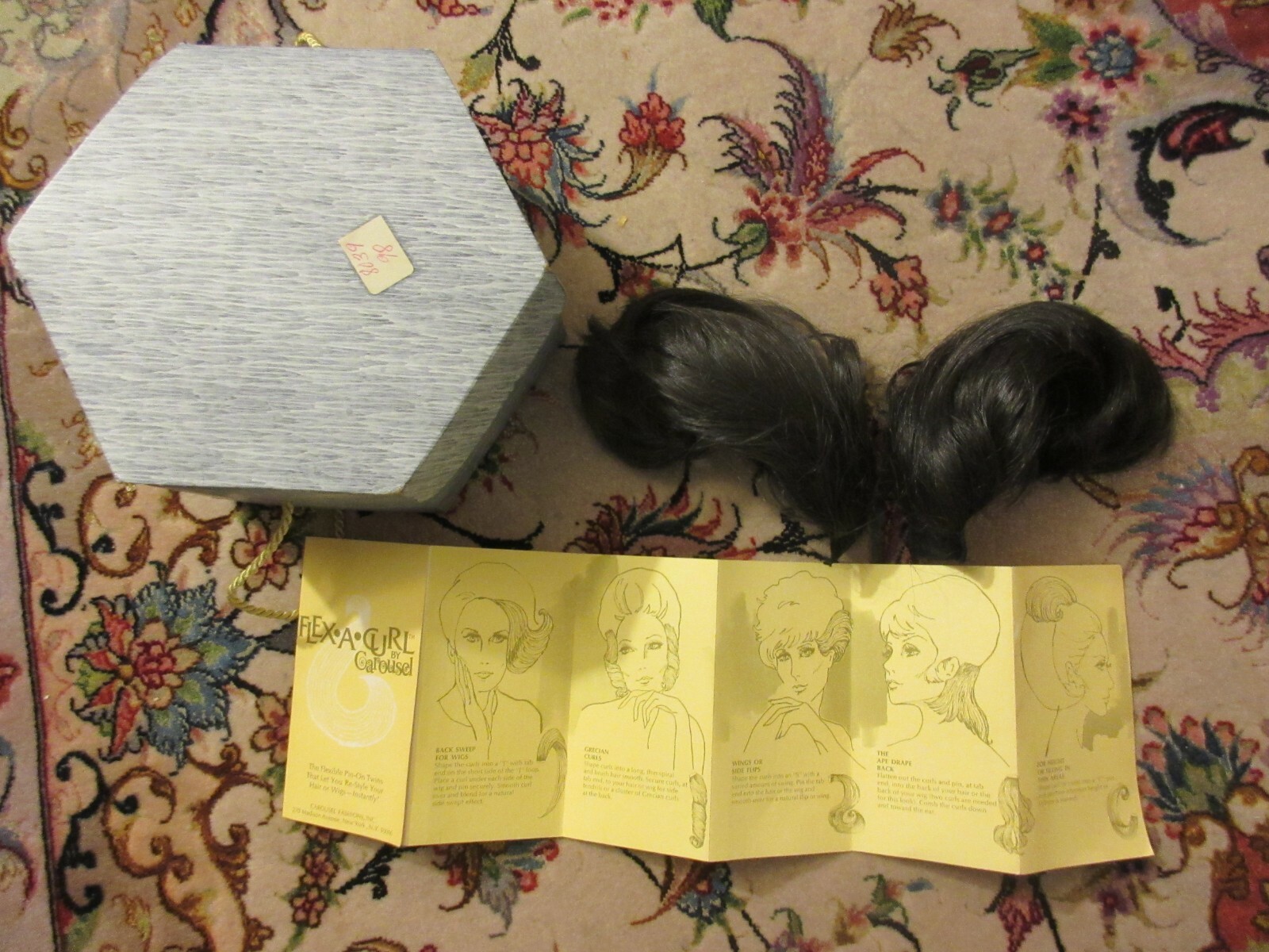 Vintage Flex a Curl by Carousel Pin On Hair Pieces Dark Brown/Black