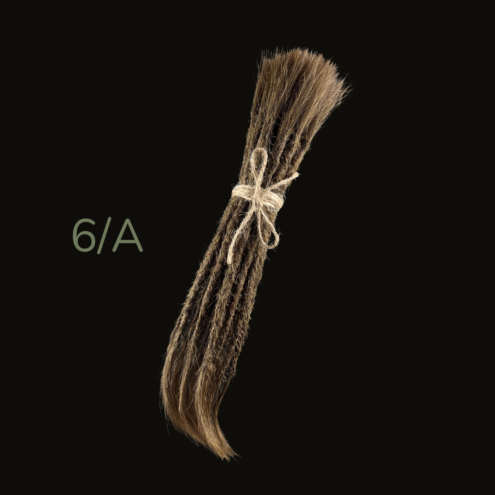 Dark Human Hair Dreadlock Extensions, 10 Pcs Natural Dread, 100% Human Hair