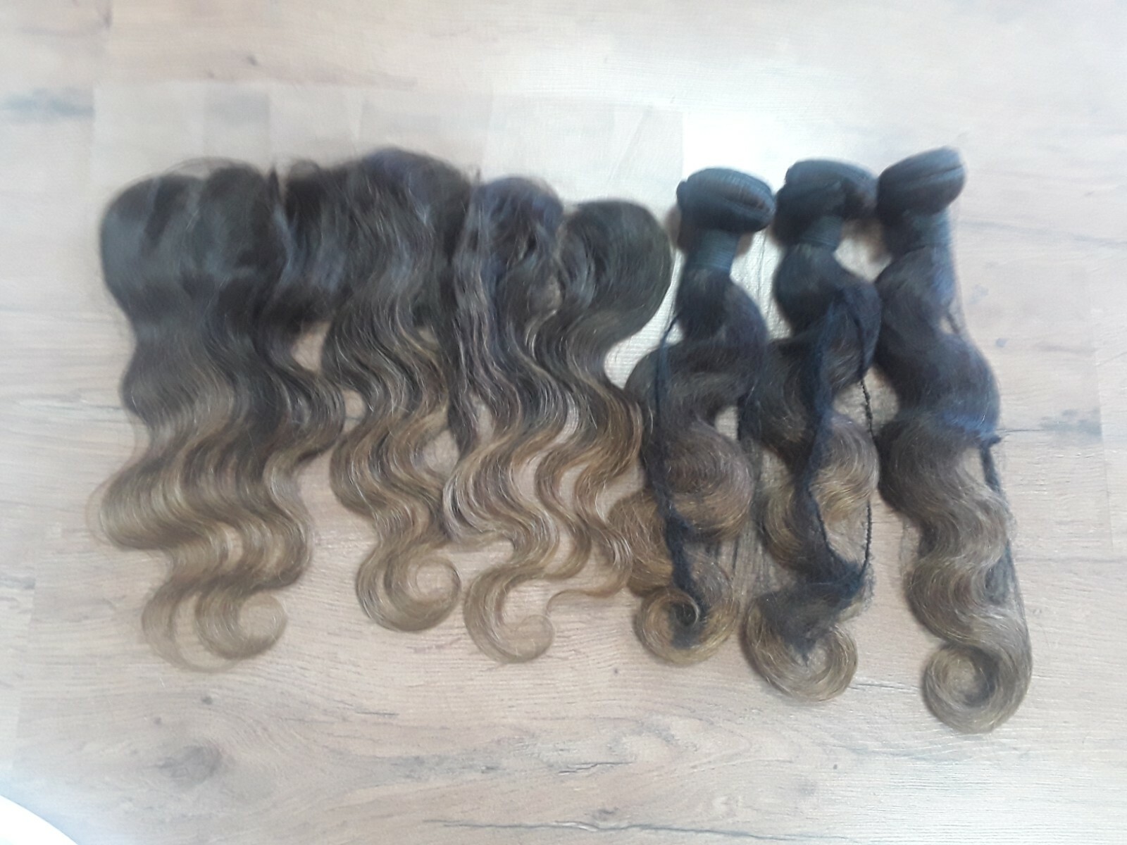 12A 1B#/4#/ 33# ROOT BRAZILIAN VIRGIN HUMAN HAIR BODY WAVES 16+18+20&14 FRONTAL
